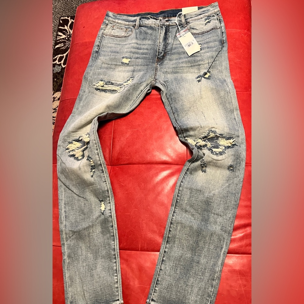 Mnml moto knee style jeans size 38